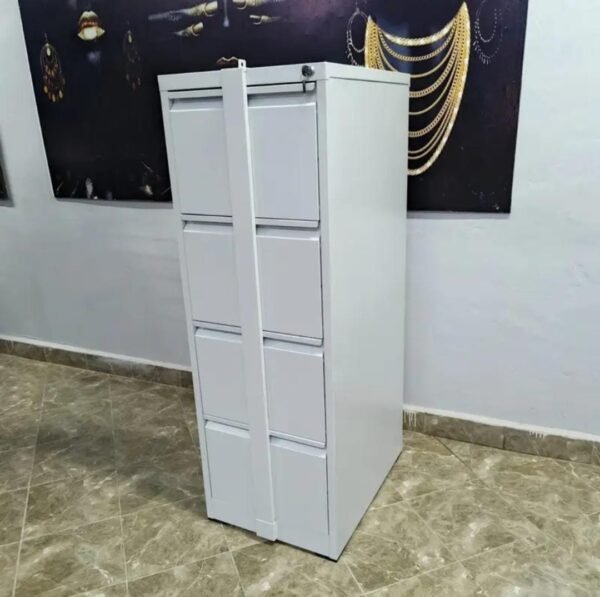 4-Drawer Steel Filing Cabinet with Security Bar