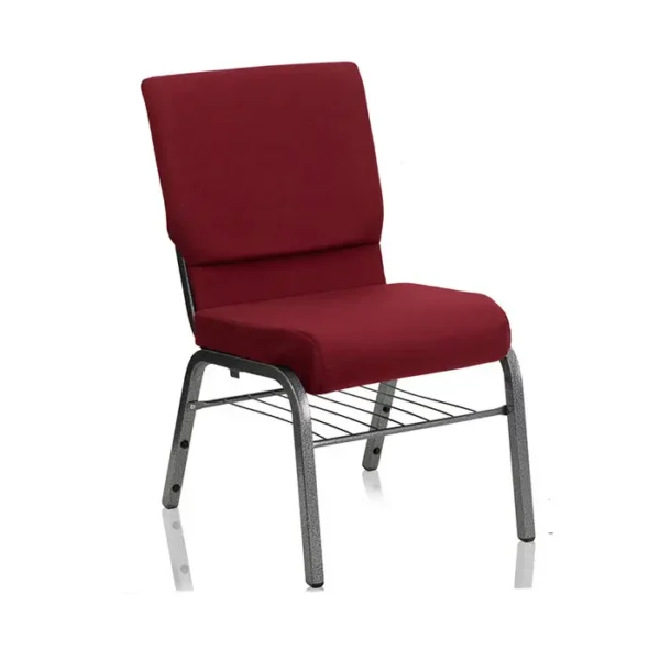 Padded Conference Chair with Under-Seat Book Rack