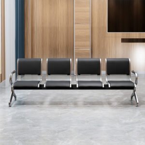 4-Seater Padded Waiting Bench