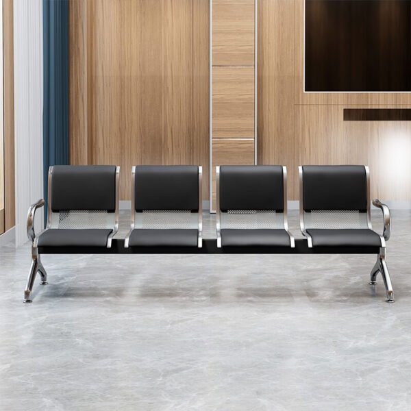 4-Seater Padded Waiting Bench