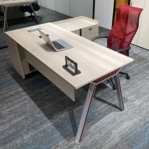 1.8m L-Shaped Executive Desk with Side Credenza