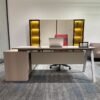 1.8m L-Shaped Executive Desk with Side Credenza