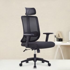 High-Back Mesh Office Chair with Headrest