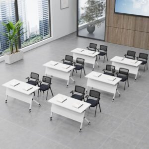 Mobile Flip-Top Training Table