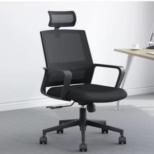 High-Back Ergonomic Mesh Office Chair with Headrest