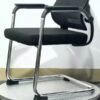 Mid-Back Mesh Cantilever Visitor Chair with Lumbar Pad