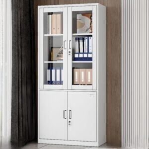 Half-Glass Steel Filing Cabinet