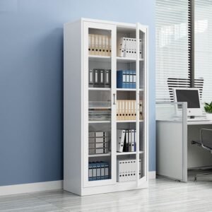 Full-Glass Steel Filing Cabinet