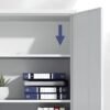 Full-Glass Steel Filing Cabinet