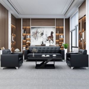 5-Seater Button-Tufted Executive Sofa Set