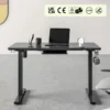 Black Electric Height-Adjustable Desk