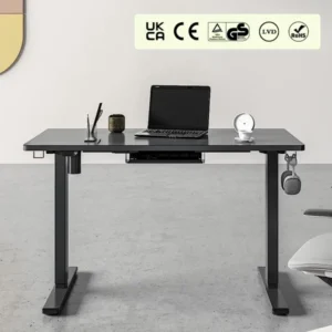Black Electric Height-Adjustable Desk