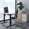 Black Electric Height-Adjustable Desk