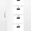 4-Drawer Steel Filing Cabinet with Individual Locks