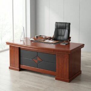 1.8m Mahogany Executive Office Desk
