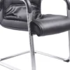 High-Back Leather Visitor Chair