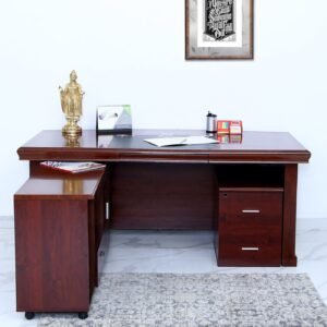 1.6m Executive Desk with Mobile Side Return