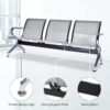 3-Seater Non-Padded Steel Waiting Bench