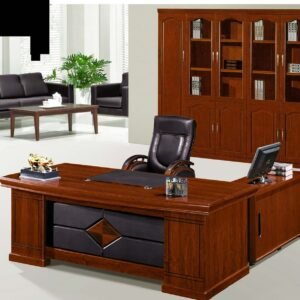 2.0m Mahogany Executive Office Desk