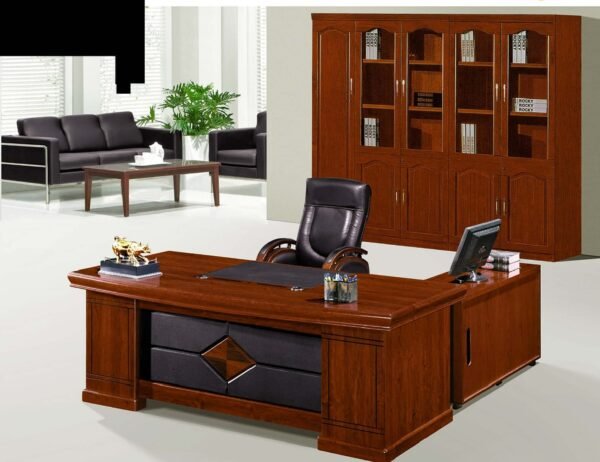 2.0m Mahogany Executive Office Desk