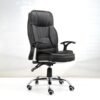 High-Back Leather Reclining Office Chair