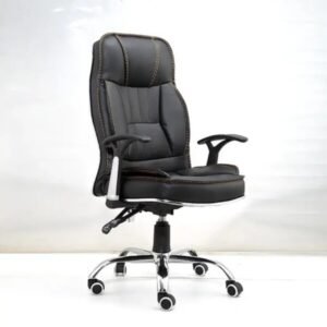 High-Back Leather Reclining Office Chair