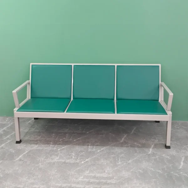 3-Seater Heavy-Duty Waiting Bench - Green